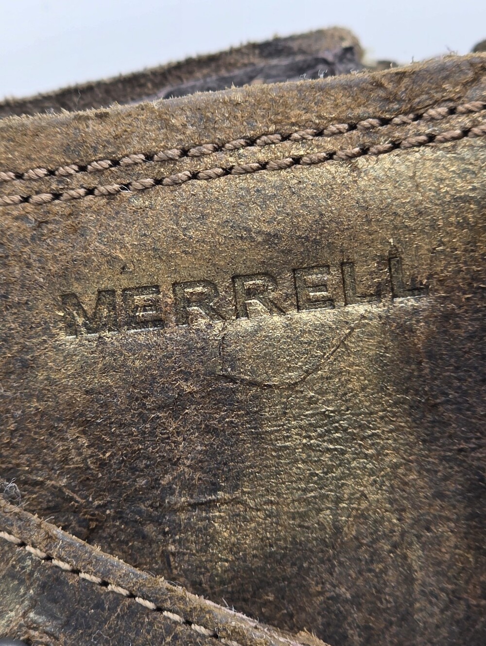 Merrell Shiloh Cuff Distressed Leather Boots Brown Gold 8.5 - Picture 16 of 16